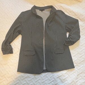 Elegant Black and White Women's Blazer